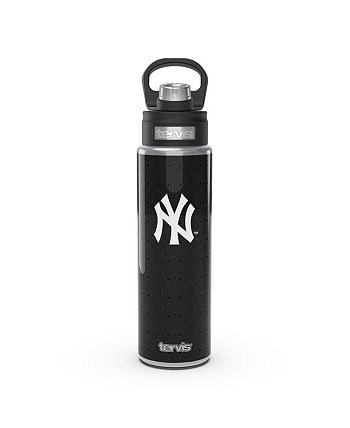 Бутылка New York Yankees с широким горлом из плетеной нержавеющей стали емкостью 24 унции Tervis