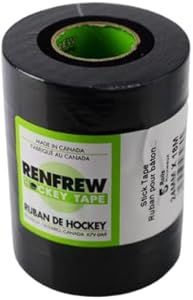 Renfrew Pro Black Cloth Hockey Tape, 5 Rolls (1'' x 18m) Renfrew