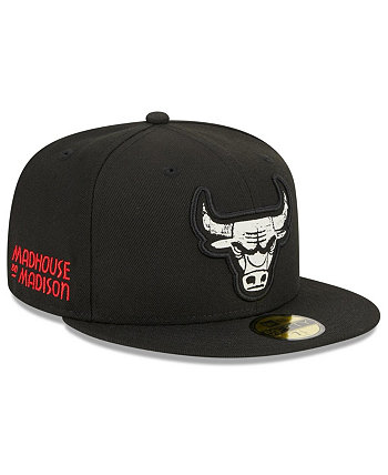 Мужская черная приталенная шляпа Chicago Bulls City Edition Alternate 59FIFTY 2023/24 New Era