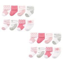 Махровые носки Luvable Friends для новорожденных девочек и малышей, балетки, 16 предметов Luvable Friends