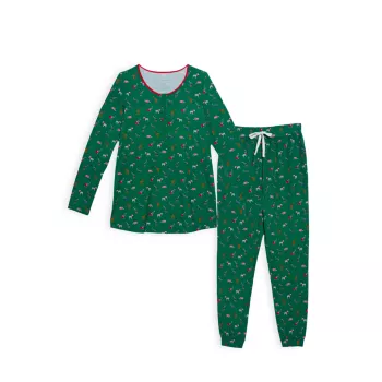 Маленький детский &amp; Детский пижамный комплект для кормления грудью Jungle Bells из 2 предметов MAGNETIC ME