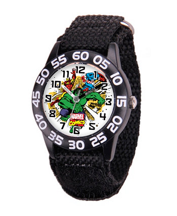Черные пластиковые часы для учителя времени Marvel Hulk Boys Ewatchfactory