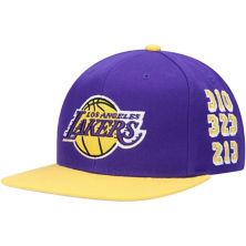 Мужская бейсболка Mitchell & Ness Purple Los Angeles Lakers Area Code Snapback Unbranded