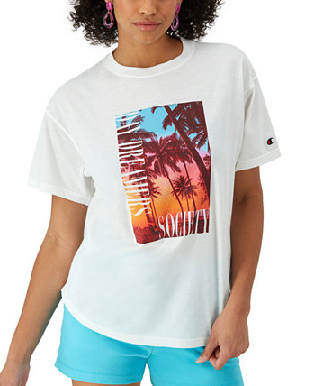 Women's Palm Graphic Oversized T-Shirt Champion