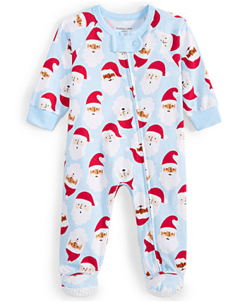 Baby Santa Toss Cotton Footed Family Matching Christmas Pajamas, Created for Macy's Holiday Lane