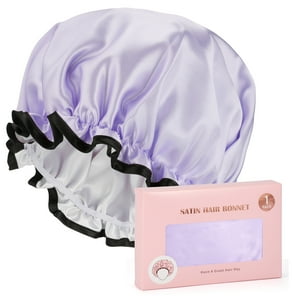 Purple Satin Hair Bonnet ONLINE