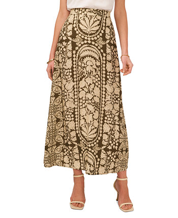 Women's Printed Pull-On A-Line Maxi Skirt Vince Camuto