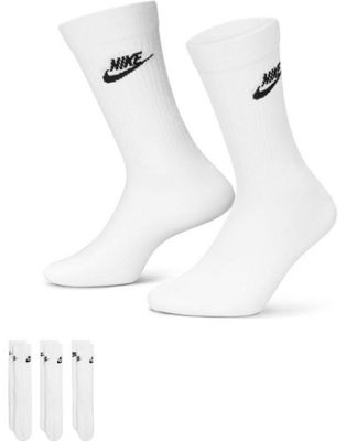Набор из 3 белых носков Nike Everyday Essential Nike