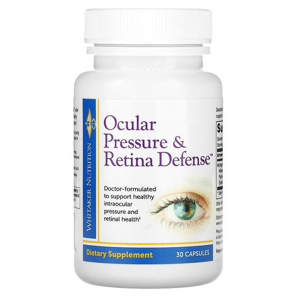 Глазное давление и защита сетчатки, 30 капсул Whitaker Nutrition