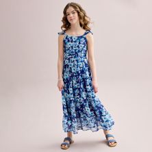 Girls 7-16 Speechless Floral Chiffon Maxi Dress with Purse Speechless