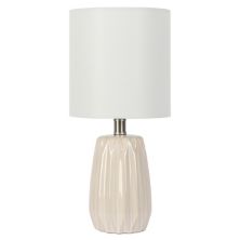 Ceramic White Base Accent Table Lamp Unbranded