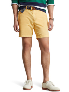 8-дюймовые шорты прямого кроя из льна и хлопка Polo Ralph Lauren