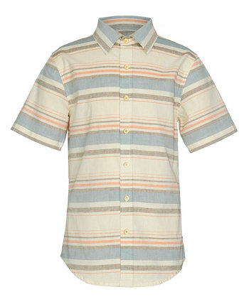 Big Boys Ravine Stripe Short Sleeve Woven Shirt Univibe