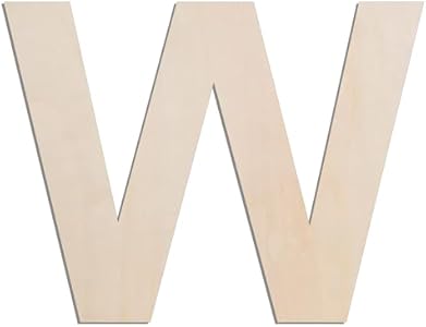 MGTECH 12 Inch Large Wooden Letter A, 1/4 in Thick Big Wood Letter for Crafts and Wall Decor MGTECH