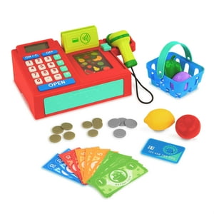 Battat Ring It Up Register Cashier Plastic Set with 35pcs Calculator, Toddler and Preschool Toys Battat