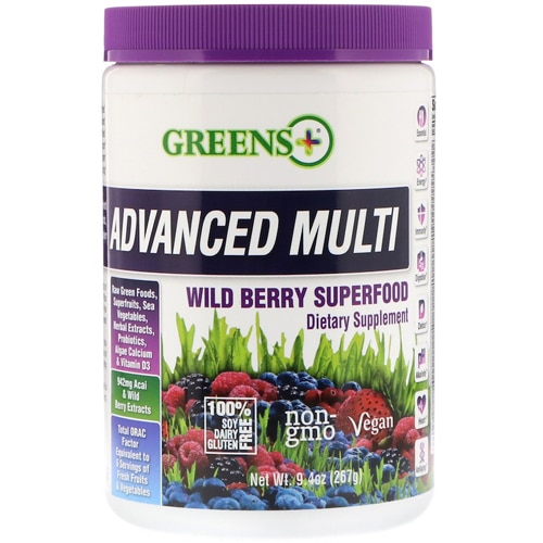 Advanced Multi Superfood Wild Berry — 9,4 унции Greens Plus