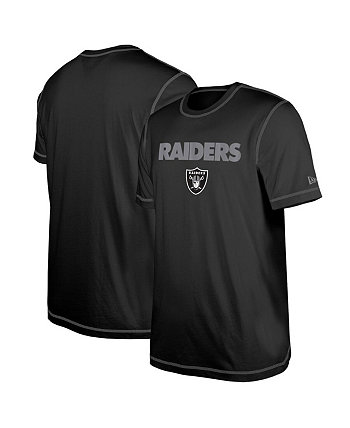 Мужская черная футболка с принтом Las Vegas Raiders Third Down Puff New Era