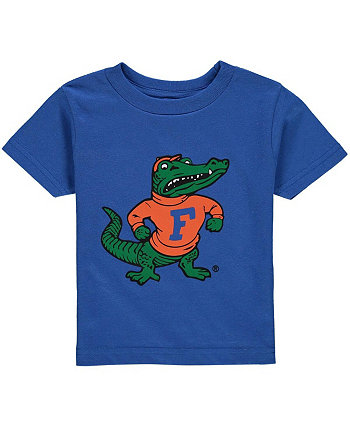 Футболка с большим логотипом Royal Florida Gators для мальчиков и девочек для малышей Two Feet Ahead