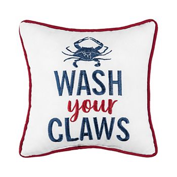 C&F Home Wash Your Claws Saying Throw Pillow C&F Home