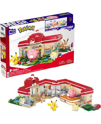 Набор строительных игрушек MEGA, Центр лесных покемонов, 648 деталей Pokemon