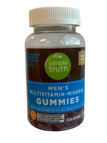 Мультивитаминно-минеральные жевательные конфеты для мужчин Simple Truth — 100 жевательных таблеток Simple Truth
