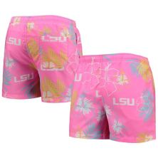 Мужские плавки FOCO Pink LSU Tigers с неоновым цветочным принтом Unbranded
