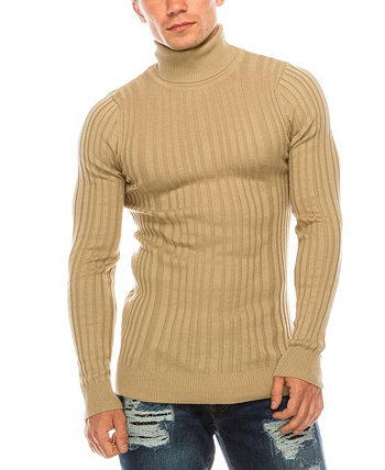 Мужской современный свитер в рубчик RON TOMSON