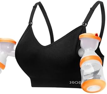 HOFISH Pumping Bra Hands Free Support Nursing & Pumping Bra in One Ultra-Soft Breast Pump Bra All Day Wear Hofish