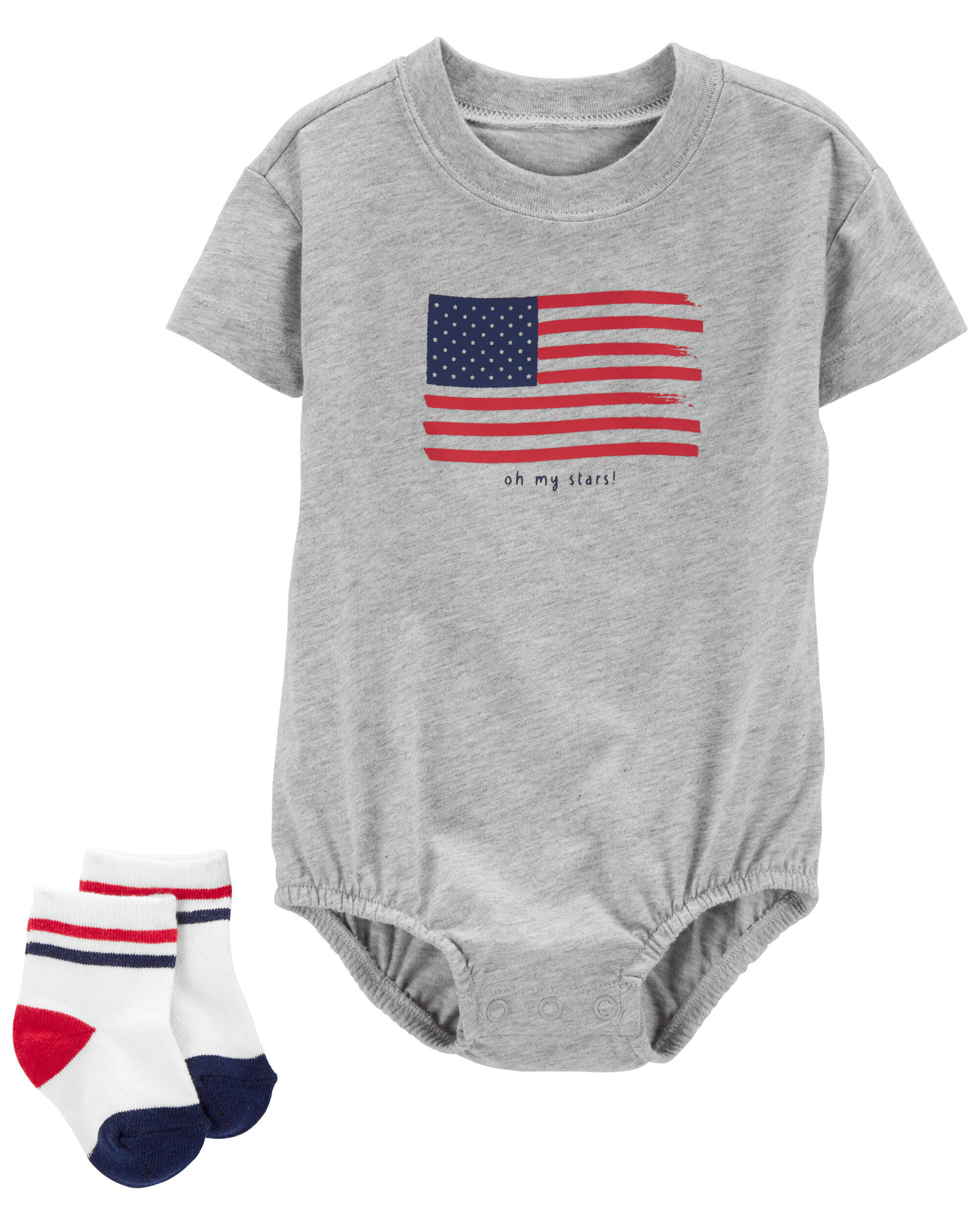 Комплект боди и носков с американским флагом для малышей Carter's