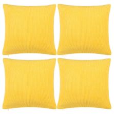 4Pcs Decorative Throw Pillow Covers Corn Stripe Throw Pillowcases for Sofa 26&#34; x 26&#34; PiccoCasa