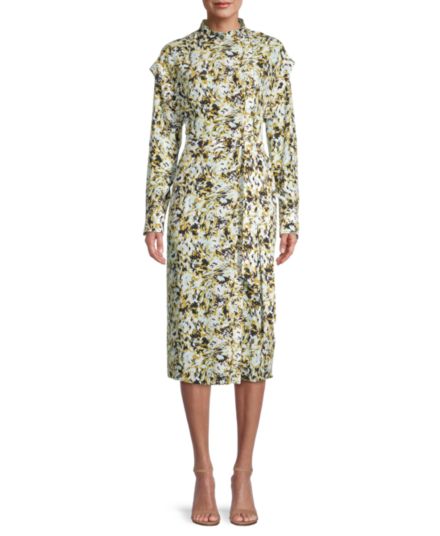 Платье Ondine с абстрактным цветочным принтом EQUIPMENT