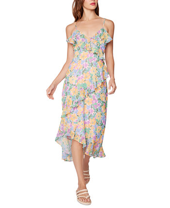 Женское платье-комбинация миди с цветочным принтом LOST + WANDER