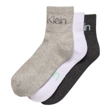 Women's Calvin Klein 3-Pack Cushion High Top Quarter Socks Calvin Klein