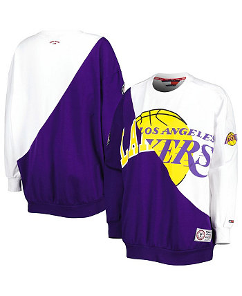 Женская пурпурно-белая толстовка Los Angeles Lakers Ariel Pullover Sweatshirt Tommy Jeans