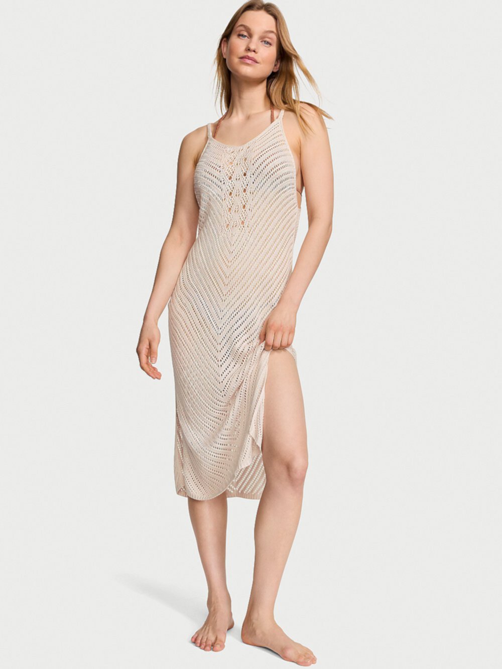 Crochet Cover-Up Dress Victoria's Secret Swim