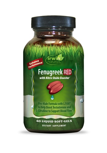 Красный пажитник – 60 жидких мягких желатиновых капсул Irwin Naturals