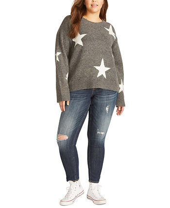 Модный свитер больших размеров с россыпью звезд Vigoss