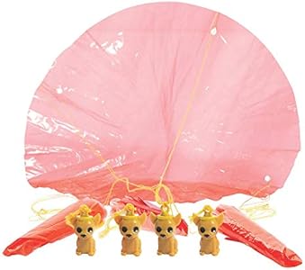 Fun Express Chihuahua Dog Paratrooper Toys - Paratrooper Dogs for Parties, Prizes, and Favors - Perfect for Events and Celebrations - 48 Pieces Fun Express