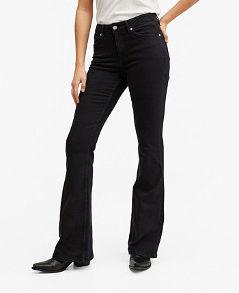 Женские расклешенные джинсы со средней посадкой MANGO