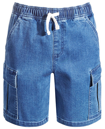 Джинсовые шорты карго с завязками для больших мальчиков, созданные для Macy's Epic Threads