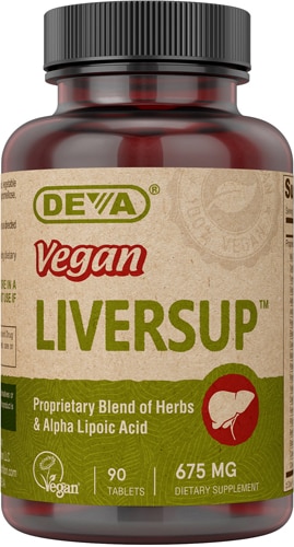 Vegan Liversup — 675 мг — 90 таблеток Deva