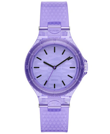 Женские полиуретановые часы с тремя стрелками Chambers Purple 36 мм DKNY