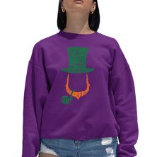 Leprechaun - Women's Word Art Crewneck Sweatshirt LA Pop Art