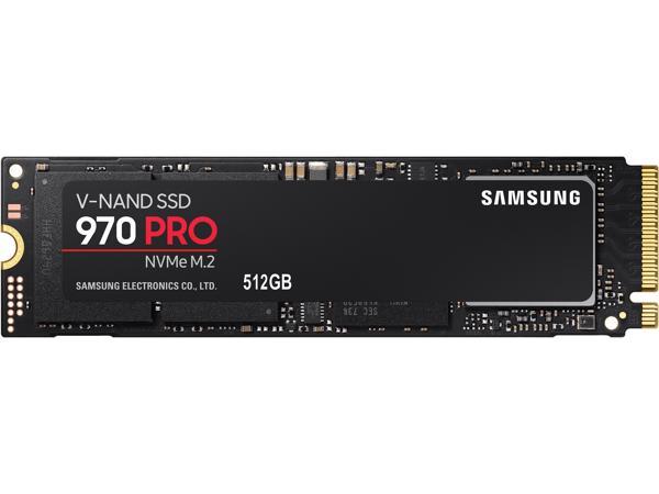 SAMSUNG 970 PRO M.2 2280 512 ГБ PCIe Gen3. X4, NVMe 1.3 64L V-NAND 2-разрядный MLC Внутренний твердотельный накопитель (SSD) MZ-V7P512BW Samsung
