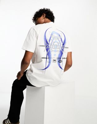 Белая футболка с рисунком adidas Originals Rekive Graphic Adidas
