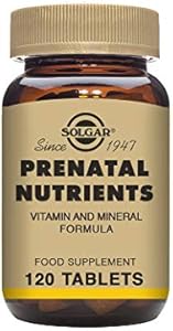 Solgar Prenatal Nutrients - 120 Tablets - Multivitamin & Mineral Formula for Pregnant & Lactating Women - Vegan, Kosher, Halal & Gluten Free - 30 Servings Solgar