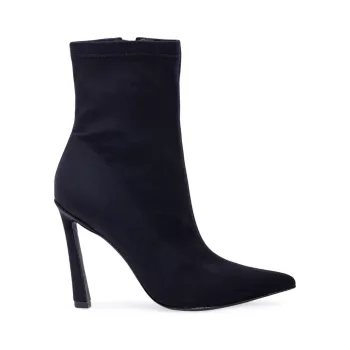 Ботинки Chiara на каблуке-носке Black Suede Studio