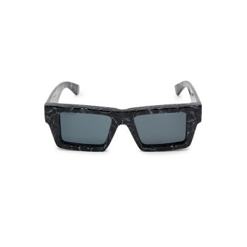 Nassau 147MM Rectangular Sunglasses Off-White