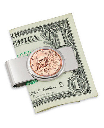 Зажим для монет евро пять центов французская Marianne мужская American Coin Treasures