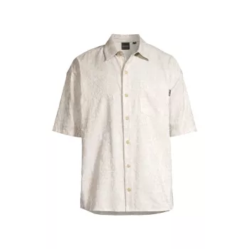 Жаккардовая рубашка на пуговицах Zuri с макраме DAILY PAPER